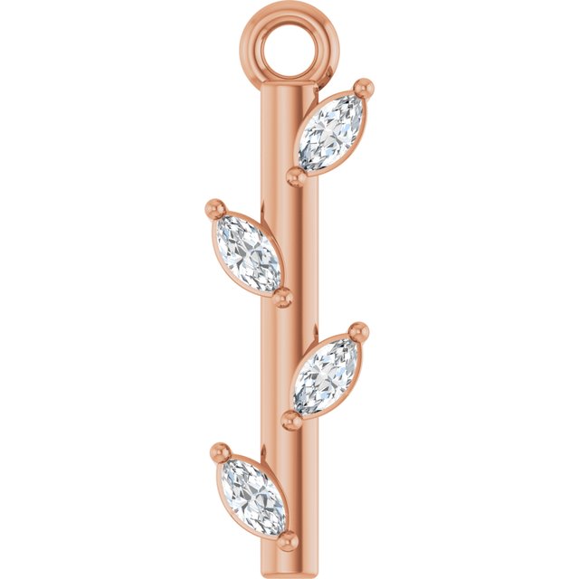 .07 CTW Lab-Grown Diamond Bar Dangle