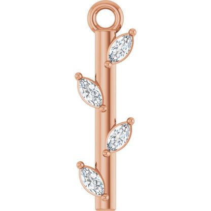 .07 CTW Lab-Grown Diamond Bar Dangle