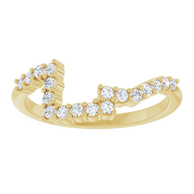 1/4 CTW Natural Diamond Matching Band, 7.41 mm