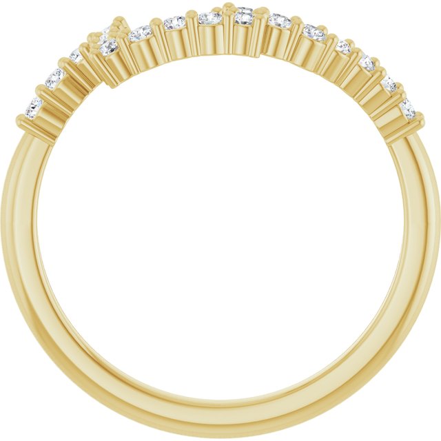 1/4 CTW Natural Diamond Matching Band, 7.41 mm