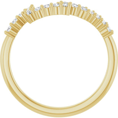 1/4 CTW Natural Diamond Matching Band, 7.41 mm