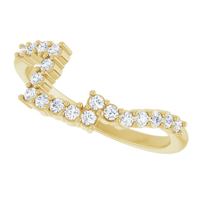 1/4 CTW Natural Diamond Matching Band, 7.41 mm