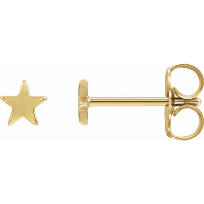 Star Friction Post & Back Earrings