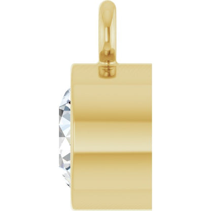 1/5 CT Natural Diamond Dangle, 4.57 mm x 6.53 mm