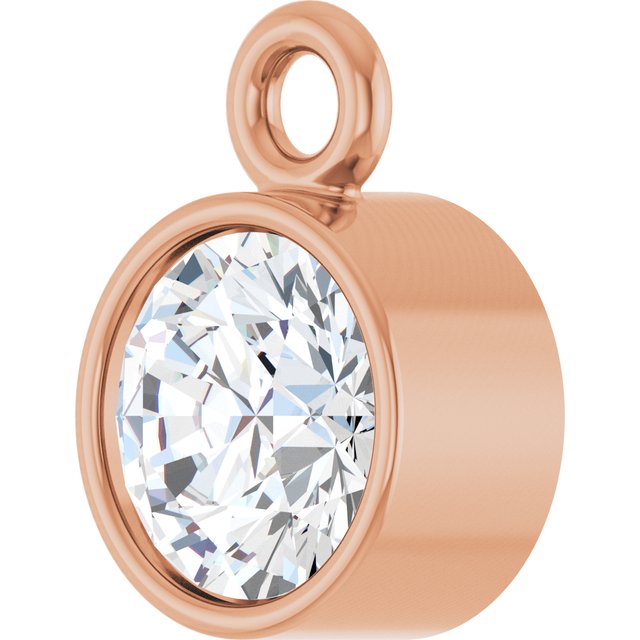 1/5 CT Natural Diamond Dangle, 4.57 mm x 6.53 mm