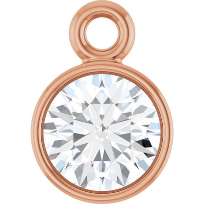 1/5 CT Natural Diamond Dangle, 4.57 mm x 6.53 mm