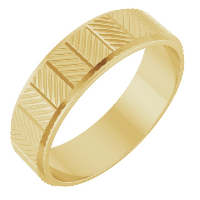 Chevron Grooved Flat Band