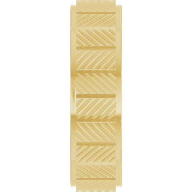 Chevron Grooved Flat Band