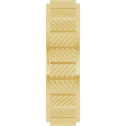 Chevron Grooved Flat Band