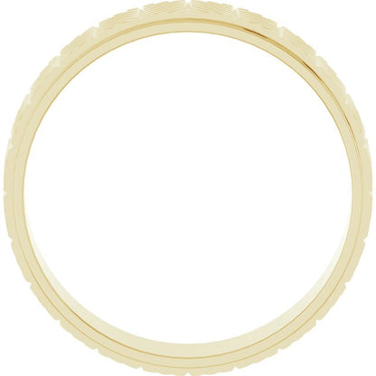 Chevron Grooved Flat Band