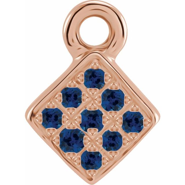 Petite Pavé® Natural Blue Sapphire Dangle