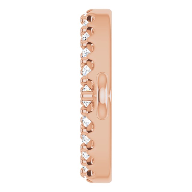 1/8 CTW Natural Diamond Heart Link