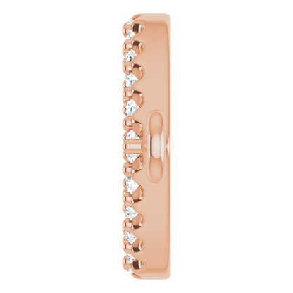 1/8 CTW Natural Diamond Heart Link