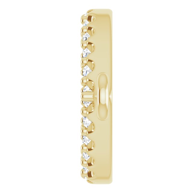 1/8 CTW Natural Diamond Heart Link
