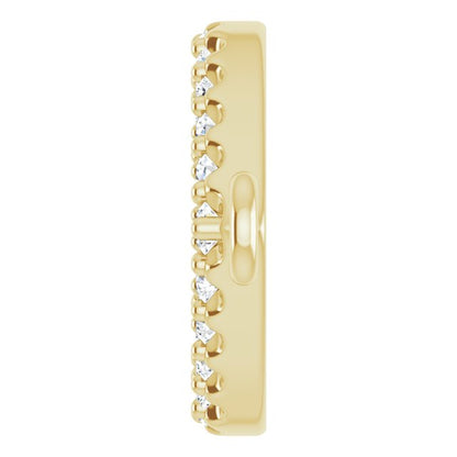 1/8 CTW Lab-Grown Diamond Heart Link