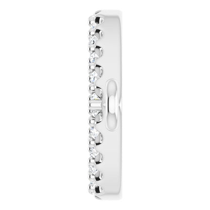 1/8 CTW Natural Diamond Heart Link