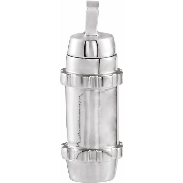 30.2x10.7 mm Cylinder Ash Holder Pendant