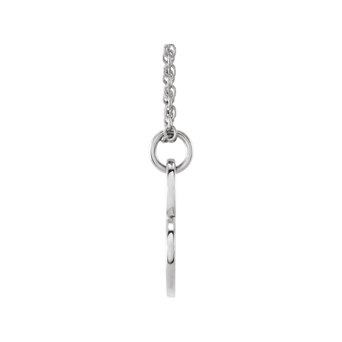 Engravable Sideways Heart 16-18" Necklace