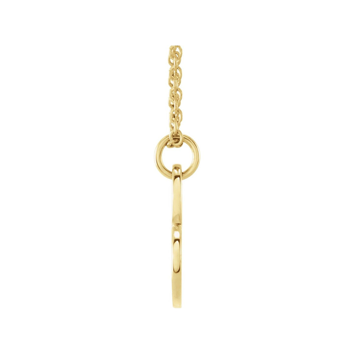 Engravable Sideways Heart 16-18" Necklace