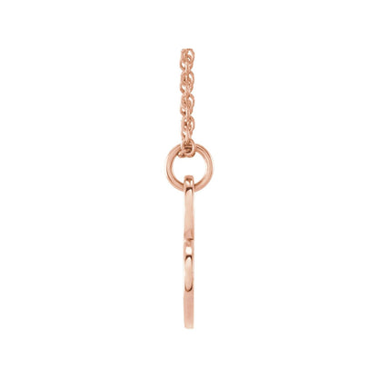 Engravable Sideways Heart 16-18" Necklace