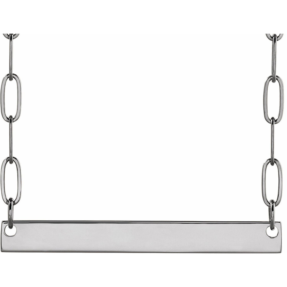 Engravable Bar 18" Necklace, 30 x 3.5 mm