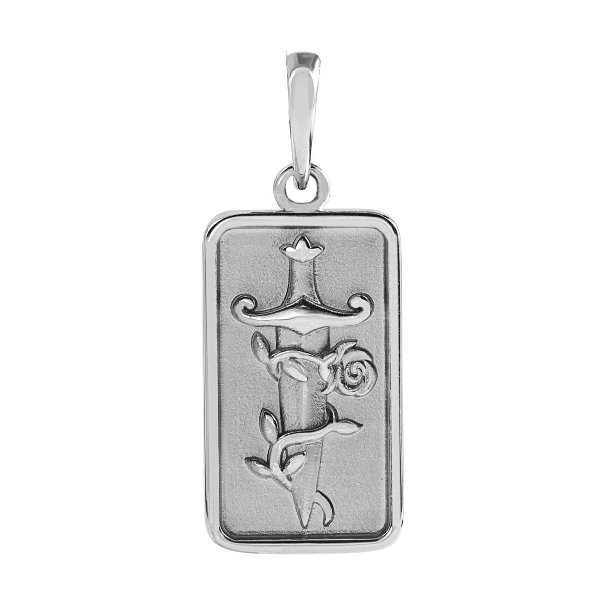 Dagger & Rose Pendant