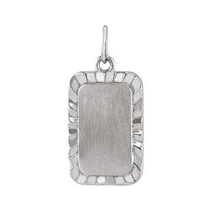 Engravable Sunburst Pendant
