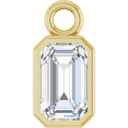 1/3 CT Lab-Grown Diamond Bezel-Set Dangle