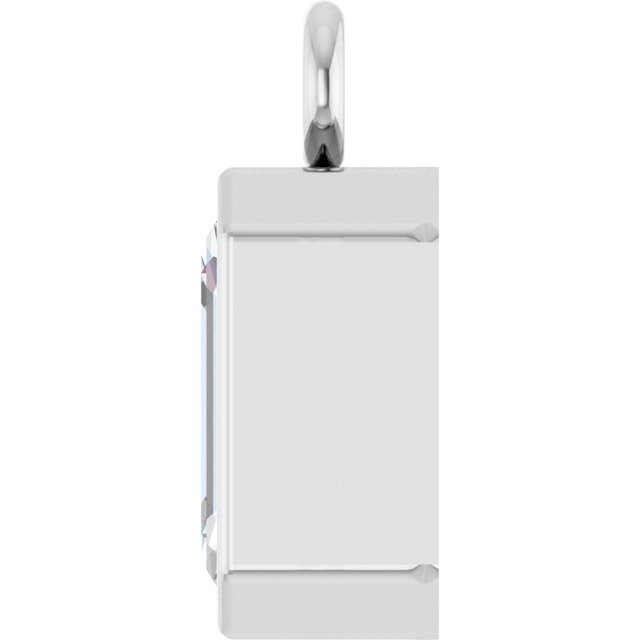 1/2 CT Lab-Grown Diamond Bezel-Set Dangle