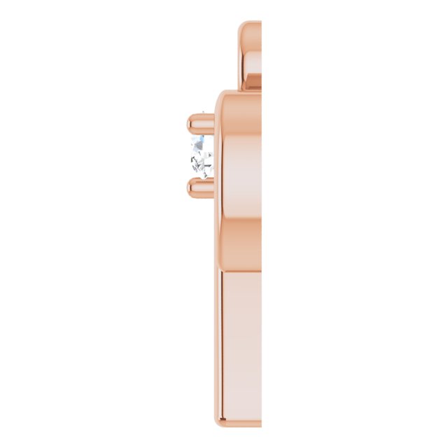 .02 CT Lab-Grown Diamond Aries Zodiac Dangle