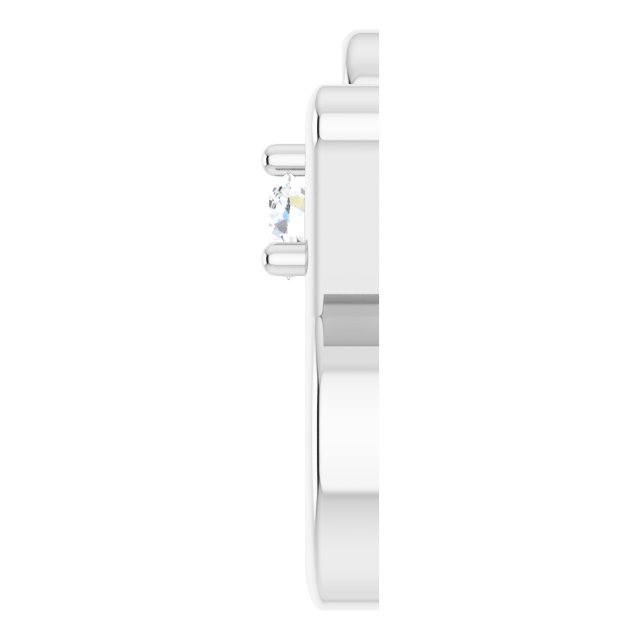 .02 CT Lab-Grown Diamond Taurus Zodiac Dangle