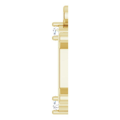 .03 CTW Lab-Grown Diamond Gemini Zodiac Dangle