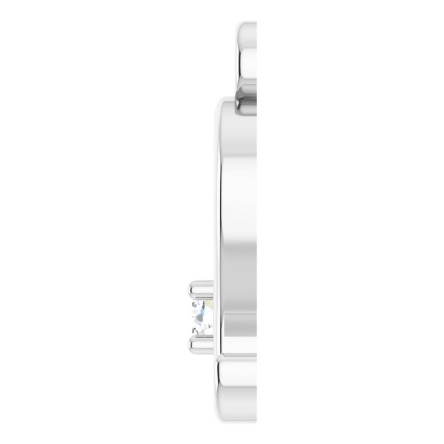 .02 CT Natural Diamond Leo Zodiac Dangle