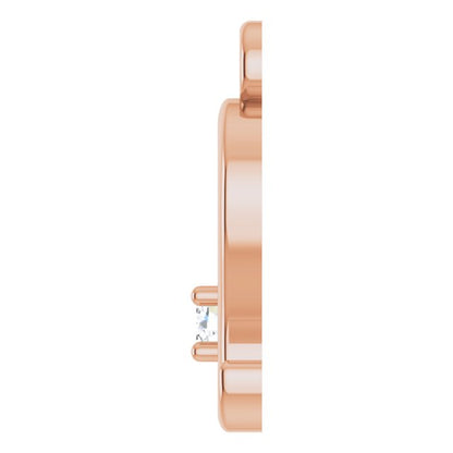 .02 CT Lab-Grown Diamond Leo Zodiac Dangle