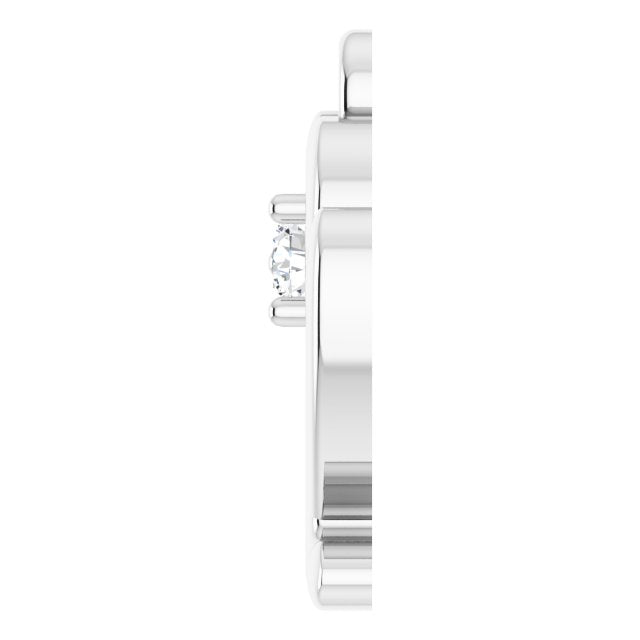 .02 CT Lab-Grown Diamond Virgo Zodiac Dangle