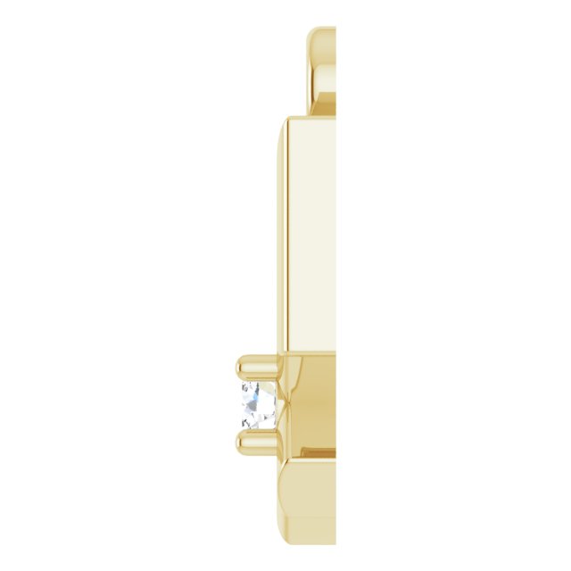 .02 CT Lab-Grown Diamond Sagittarius Zodiac Dangle