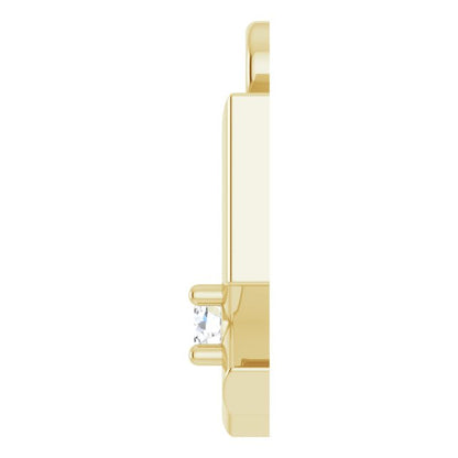 .02 CT Lab-Grown Diamond Sagittarius Zodiac Dangle