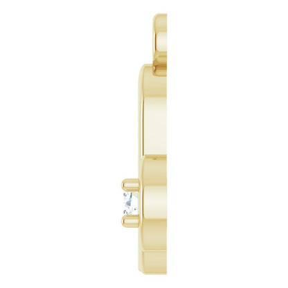 .02 CT Lab-Grown Diamond Capricorn Zodiac Dangle