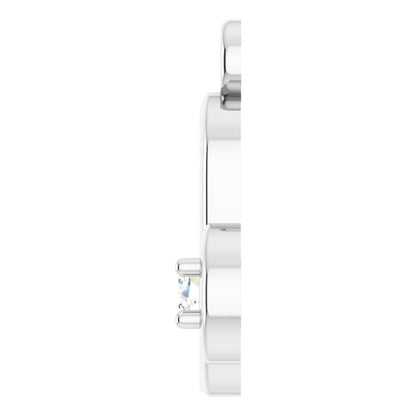 .02 CT Lab-Grown Diamond Capricorn Zodiac Dangle