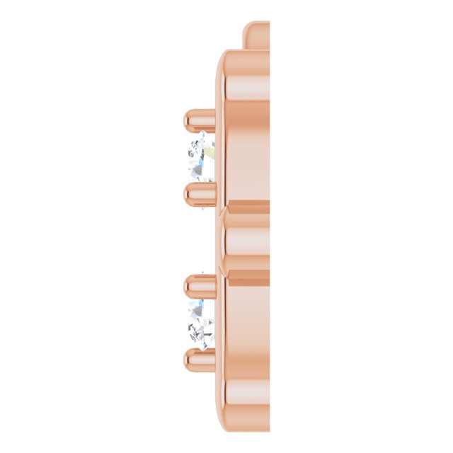 .03 CTW Lab-Grown Diamond Pisces Zodiac Dangle