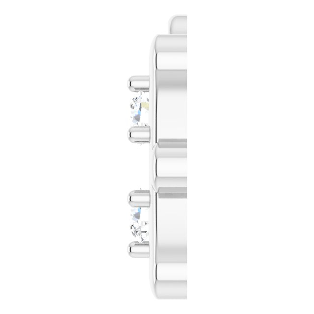 .03 CTW Lab-Grown Diamond Pisces Zodiac Dangle
