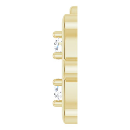 .03 CTW Natural Diamond Pisces Zodiac Dangle