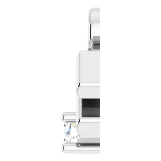 .02 CT Lab-Grown Diamond Aquarius Zodiac Dangle