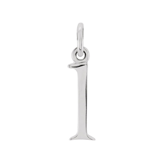 Sterling Silver Lowercase Initial l 16" Necklace