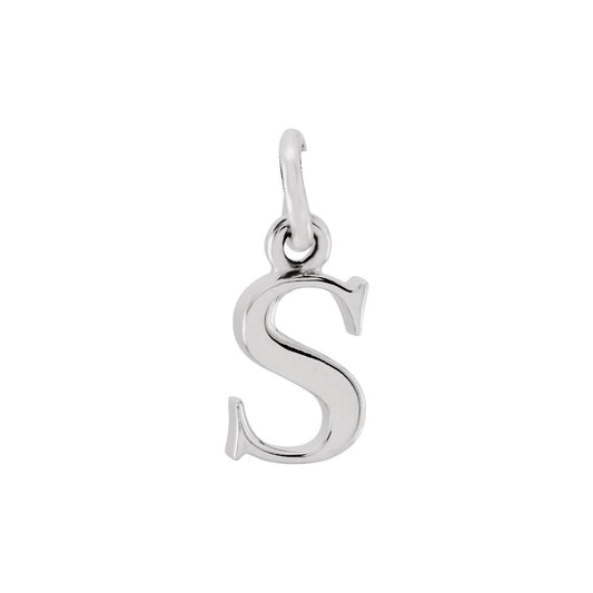 Sterling Silver Lowercase Initial s 16" Necklace