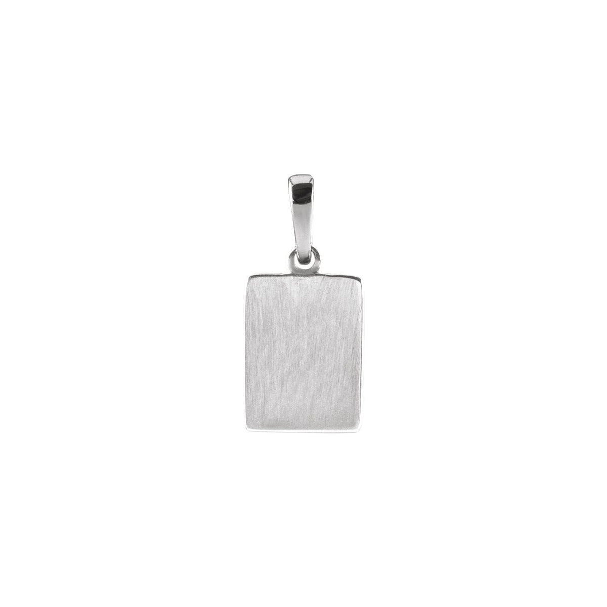 14K White Gold Natural Diamond Charm/Pendant