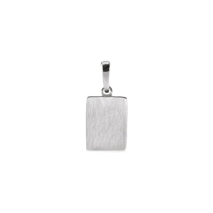 14K White Gold Natural Diamond Charm/Pendant