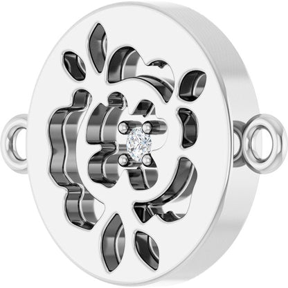 .0075 CT Natural Diamond Rose Link