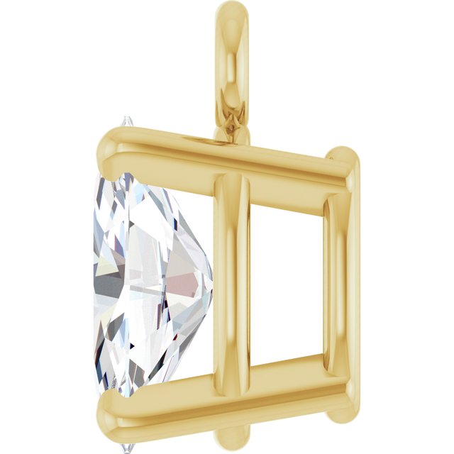 1/4 CT Lab-Grown Diamond 4-Prong Dangle, 3.03 mm x 6.74 mm