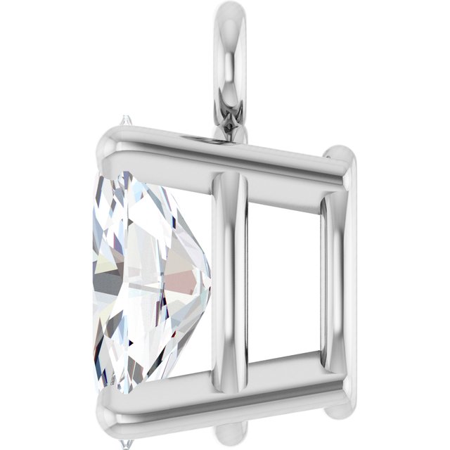 1/4 CT Lab-Grown Diamond 4-Prong Dangle, 3.03 mm x 6.74 mm